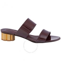 Salvatore Ladies Belluno Two-banded Flower Heel Sandals, Brand Size 5 D
