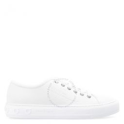 Salvatore Ladies White Mediterr Low Cut Sneakers, Brand Size 7.5
