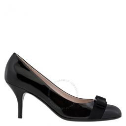 Salvatore Ladies Vara Bow Pump Shoe in Black, Size 10 D