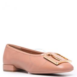 Salvatore Ladies New Blush Myrna Chunky Buckle Ballet Flat, Size 5