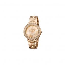 Womens Stainless Steel Rose Gold Dial