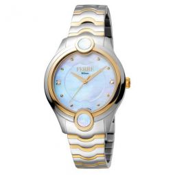 White Mother of Pearl Dial Ladies Watch