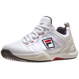 Fila Speedserve USPTA White/Red/Navy Womens Shoes