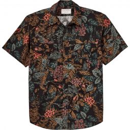 Washed Short-Sleeve Feather Cloth Shirt - Mens
