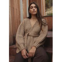 Alpa Cotton Sweater Coat - Undyed Earth