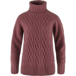Ovik Cable Knit Roller Neck Sweater - Womens