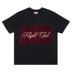 Flight Club Script T-Shirt Black/Velour Burgundy