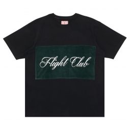 Flight Club Script T-Shirt Black/Velour Green
