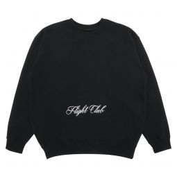 Flight Club Script Sweatshirt Black