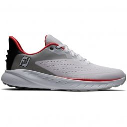 FootJoy Flex XP Golf Shoes 2024 - White/Black/Red 56277
