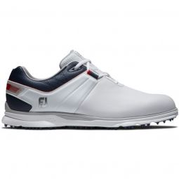 FootJoy Pro/SL Golf Shoes - White/Navy/Red 53074