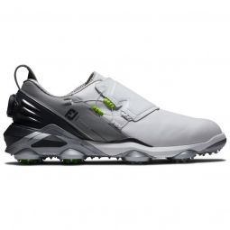 FootJoy Tour Alpha BOA Golf Shoes - White/Grey/Lime 55509