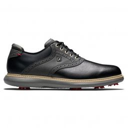 FootJoy Traditions Golf Shoes - Black/Black 57904
