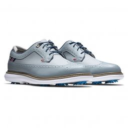 FootJoy Traditions Golf Shoes - Grey/Navy/Red 57912