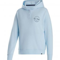 FootJoy Womens 2024 U.S. Open Crop Golf Hoodie - Light Blue