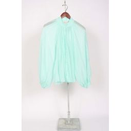 My Shirt Silk Cotton Voile Boho Shirt - Aquatic