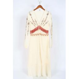 Wada V Neck Kaftan Dress - Natural