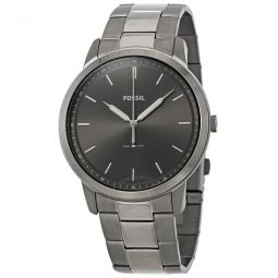The Minimalist 3H Grey Dial Two-tone Mens Watch