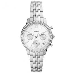 Neutra Chronograph Crystal Silver-tone Dial Ladies Watch