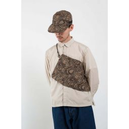 4 Panel Packable Awning Cap - Brown Paisley