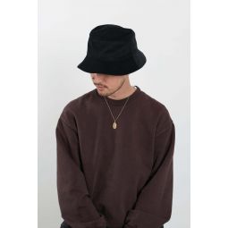 Cotton Corduroy New Bucket Hat - Black