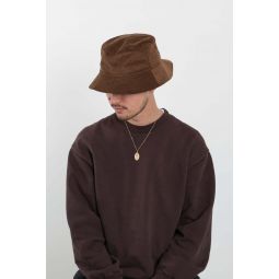Cotton Corduroy New Bucket Hat - Brown