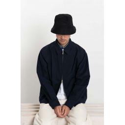 Bucket Hat Ventile Cotton Dyed Weather Cloth - Black