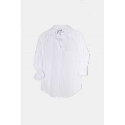 Tailored Button Up Shirt - White Sheer Liberty Stripe