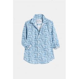 Tailored Button Up Shirt - Blue Lib Floral