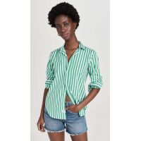 Frank Classic Button Up Shirt - Wide Green Stripe