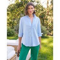 Relaxed Button Up Shirt - Glacier