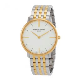 Slimline Gents Quartz White Dial Watch