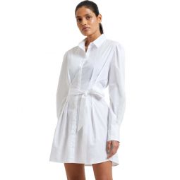 Conscious Rhodes Shirt Dress - Linen White