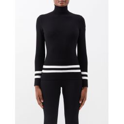 Judith roll-neck thermal base-layer sweater
