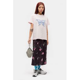 Basic Jersey Butterfly Relaxed T-Shirt in Light Lilac