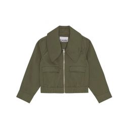 Heavy Twill Wide Collar Jacket