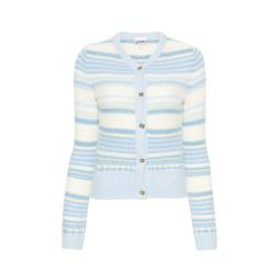 Soft Wool Stripe Cardigan