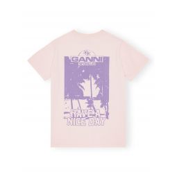 Basic Jersey Palm Trees Relaxed T-Shirt