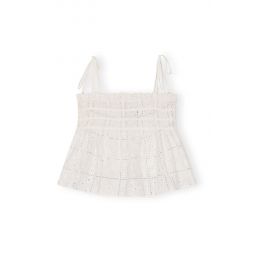 Light Broderie Anglaise Smock Top