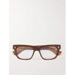 + Officine Generale Square-Frame Tortoiseshell Acetate Optical Lenses