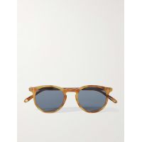 Carlton Sun Round-Frame Tortoiseshell Acetate Sunglasses