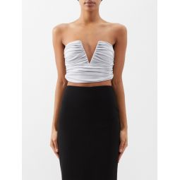 Sesis ruched cropped top