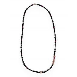 LAVA SPINAL ONYX RUBIES & PEARLS Necklace