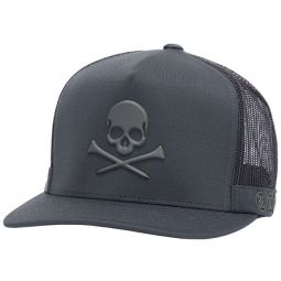 G/FORE Monochrome Skull & Tees Interlock Knit Tall Trucker Golf Hat