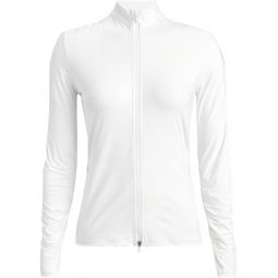 G/FORE Womens Silky Tech Nylon Ruched Full Zip Layer Golf Jacket