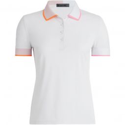 G/FORE Womens Contrast Tech Pique Golf Polo