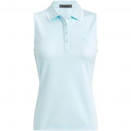 G/FORE Womens Polkadot Jacquard Sleeveless Golf Polo