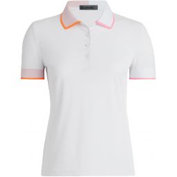 G/FORE Womens Contrast Tech Pique Golf Polo