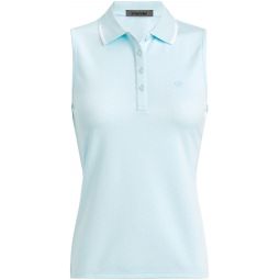 G/FORE Womens Polkadot Jacquard Sleeveless Golf Polo