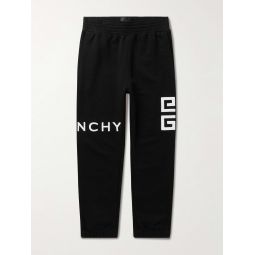 Slim-Fit Logo-Embroidered Cotton-Jersey Sweatpants